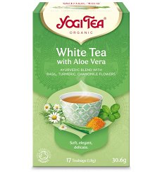 Ceai Bio Alb cu Aloe Vera, 17 pliculete 30.6gr Yogi