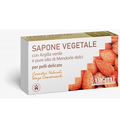 Sapun vegetal cu argila verde si migdale dulci, 100g