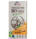 Ciocolata neagra bio cu portocale, 56% cacao, 100g chocolates