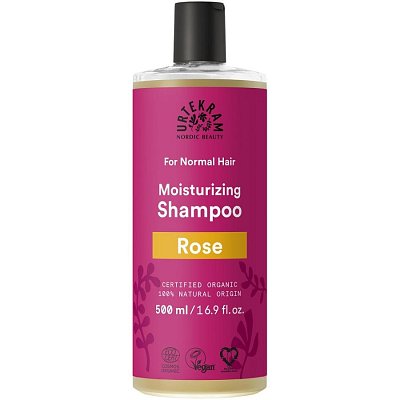 Sampon hidratant cu trandafir bio pentru par normal - 500 ml
