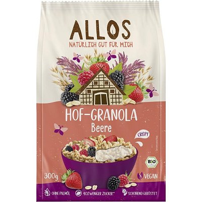 Granola bio cu fructe de padure - 300 g