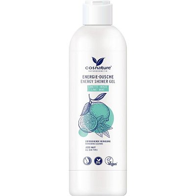 Gel de dus energy cu lime bio si menta - 250 ml