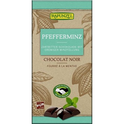 Ciocolata neagra cu crema de menta - 100 g