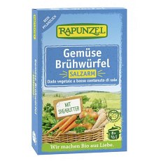 Cuburi de supa de legume bio cu putina sare - 68 g