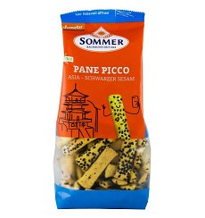 Panne Picco Asia cu susan negru mini grisine bio din alac, orz si mei, Demeter 150 g