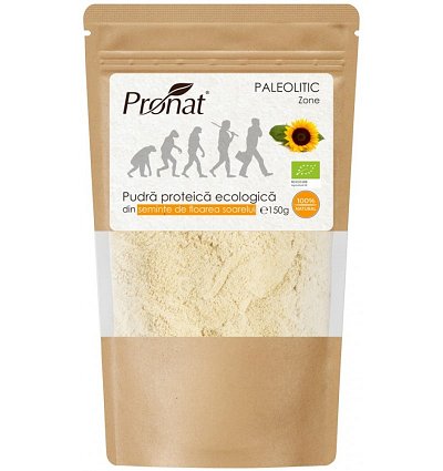 Pudra proteica bio din seminte de floarea soarelui, 150g