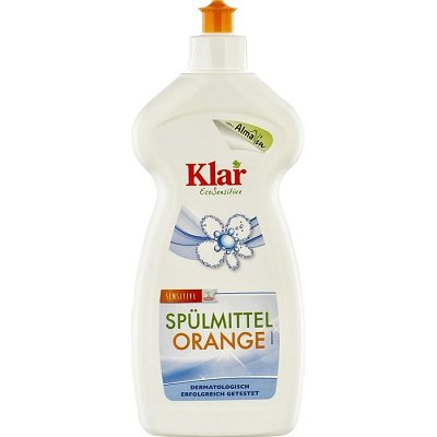 Detergent lichid sensitiv cu portocala pentru vase - 500 ml