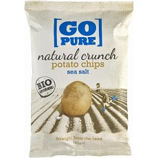 Chipsuri din cartofi cu sare coapte manual - 125 g