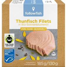 File de ton in ulei de floarea soarelui bio - 185 g