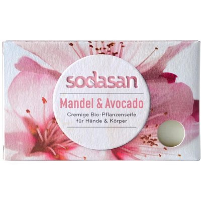 Sapun bio cu migdale si avocado, 100g sodasan