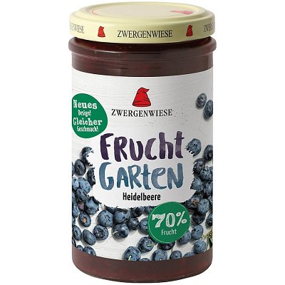 Gem bio de afine, indulcit cu sirop de agave, 225g