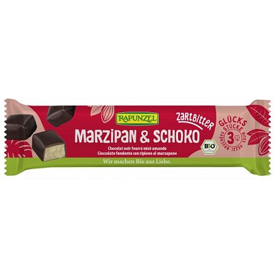 Baton bio martipan cu glazura amaruie  - 50 g