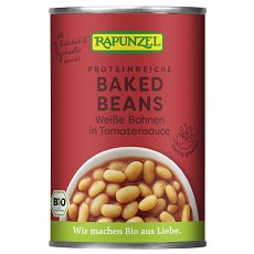 Fasole alba bio in sos de rosii la conserva - 400 g