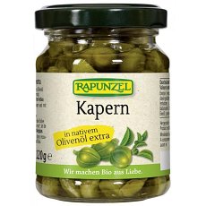Capere bio in ulei de masline - 120 g