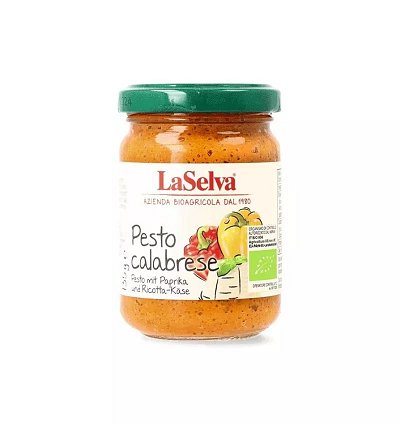Pesto calabrese din ardei dulce bio, 135g