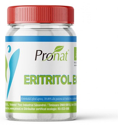 Eritritol bio inlocuitor de zahar, 200g