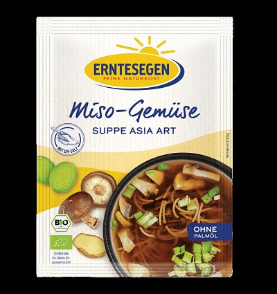 Supa de legume miso bio in stil asiatic, 37g