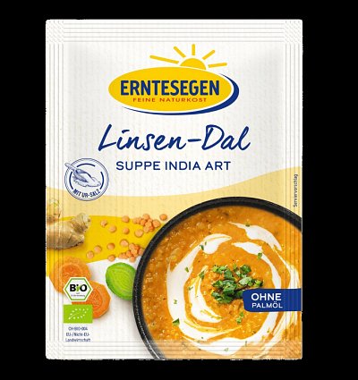 Supa de linte rosie bio in stil indian, 65g