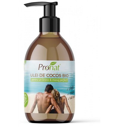 Ulei de cocos bio extravirgin pentru uz cosmetic, 250ml