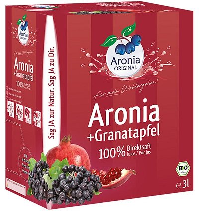 Suc bio pur de aronia cu rodie, 3l aronia