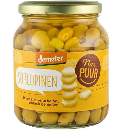 Lupin dulce bio si demeter, 340g nur puur