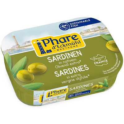 Sardine in ulei bio de masline - 135 g