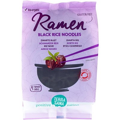 Taitei Ramen  din orez negru Ramen fara gluten, eco - 280 g
