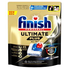 Detergent capsule pentru masina de spalat vase Finish Ultimate Plus, 45 spalari
