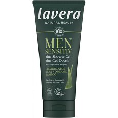 Gel de dus sensitiv 3 in 1 cu aloe vera bio si bambus bio pentru barbati - 200 ml
