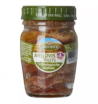 File de ansoa in ulei de masline extravirgin bio 78g Bio Idea