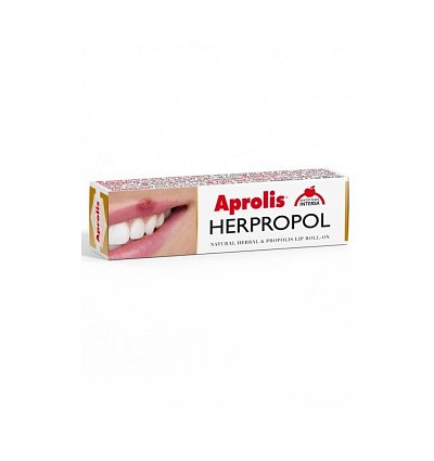 HERPROPOL Balsam de buze Roll-on cu plante si propolis, 5 ml