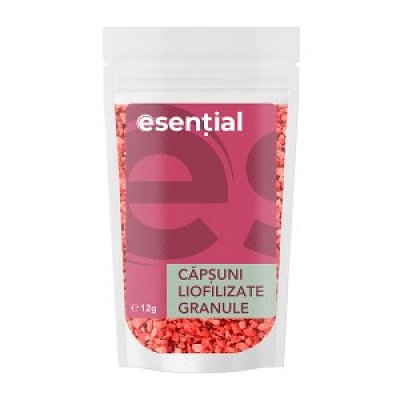 Capsuni liofilizate granule, 2-4mm, 12g