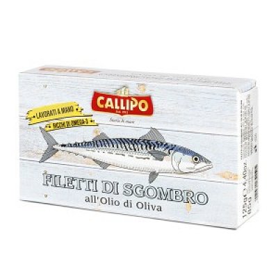 Fileuri de macrou in ulei de masline 125g