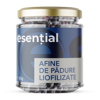 Afine de padure liofilizate, intregi, 20g