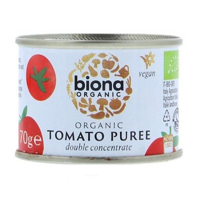 Piure de rosii dublu concentrat bio 70g Biona