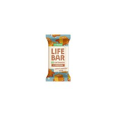 Baton proteic de ovaz cu caramel sarat, bio, 40g, Lifebar