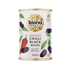 Fasole neagra in sos chilli la conserva bio 410g Biona