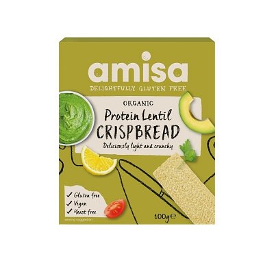 Crispbread proteic cu linte bio 100g Amisa