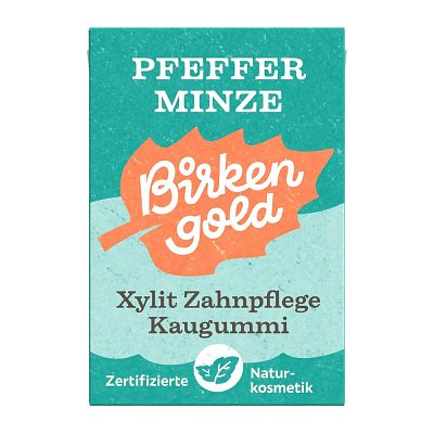 Guma de mestecat cu menta 20 drajeuri 28g Birkengold