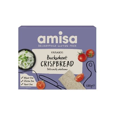 Crispbread din hrisca integrala bio 120g Amisa