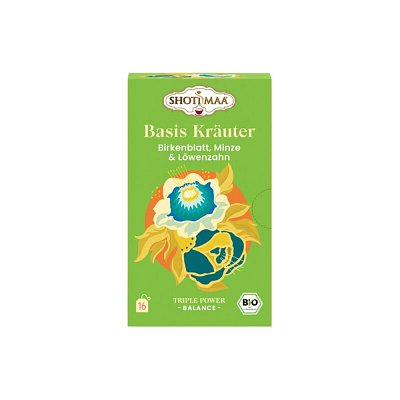 Ceai balance - essential herbs - frunze de mesteacan, menta creata si papadie bio 16dz x 2g 32g Shotimaa
