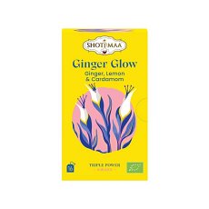 Ceai awake - ginger glow - ghimbir, lamaie si cardamom bio 16dz x 2g 32g Shotimaa