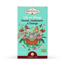 Ceai elements - life on wings - fenicul, cardamom si portocala bio 16dz x 2g 32g Shotimaa