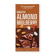 Ciocolata cu migdale si dude, bio, 60g, Benjamissimo