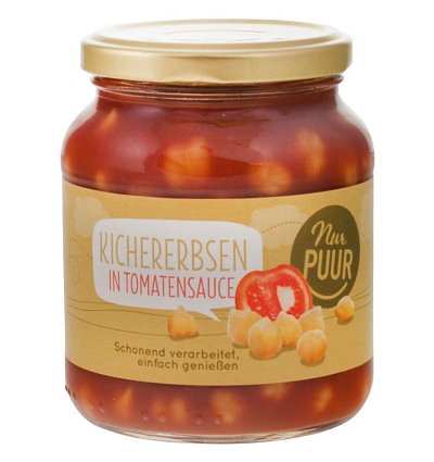 Naut bio in sos de rosii, 350g nur puur