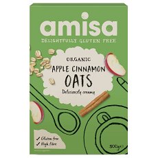 Porridge din ovaz cu mar si scortisoara bio 300g Amisa