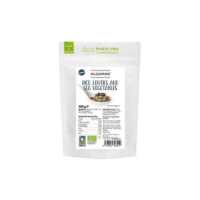 Orez si linte cu alge bio 500g Algamar