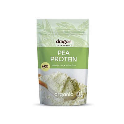 Pudra proteica din mazare galbena bio 200g Dragon Superfoods