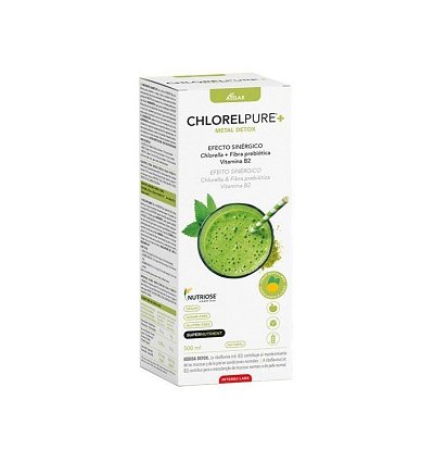Chlorelpure + bautura detoxifianta cu aroma de menta si lamaie, 500ml intersa